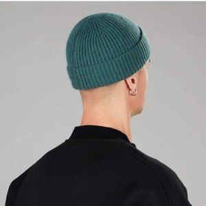 Green Wool Skull Cap Beanie
